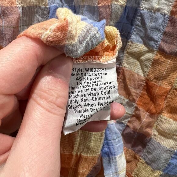 Johnny Was Workshop Petunia Square Neck Park Blouse Boho Chic W18823 - Picture 11 of 11